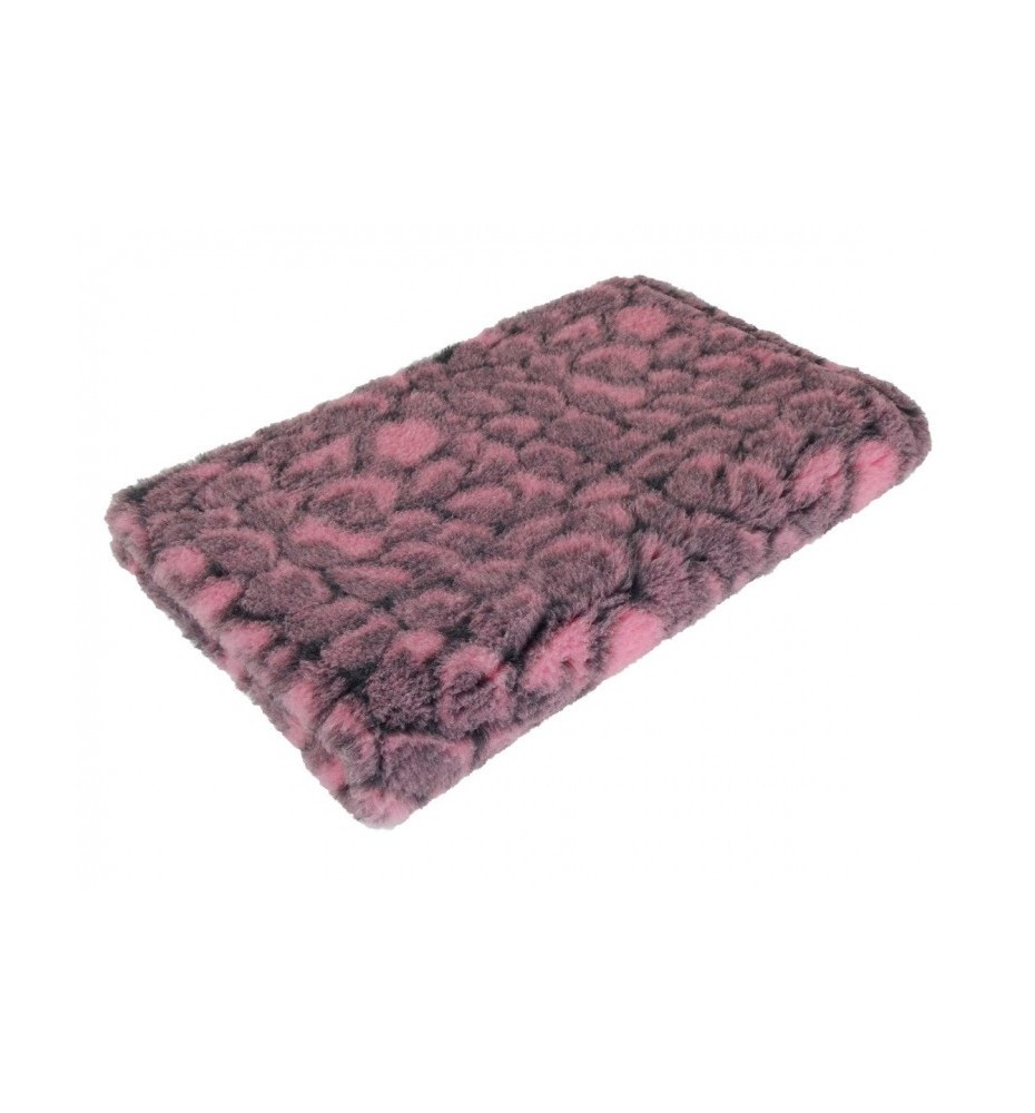Original VetBed 150x100cm, DryBed Premium Rutschfest rosa mit Steinmotiv