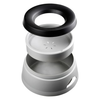Reisenapf, Wassernapf, Road Refresher, Trinknapf für Unterwegs, grau, 1,4l