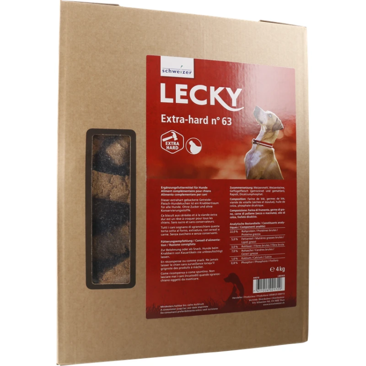 Zwieback für Hunde, 10kg,  Lecky Extra Hard Nr. 63