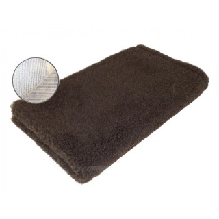 Original Vetbed Schafwolle 150x100cm DryBed Premium rutschfest braun einfarbig