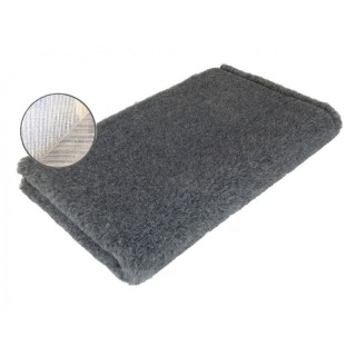 Original Vetbed Schafwolle 150x100cm DryBed Premium rutschfest grau einfarbig