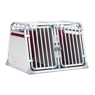 Hundebox Pro 22 L, Transportbox, Welpenbox, 4pets, Alu