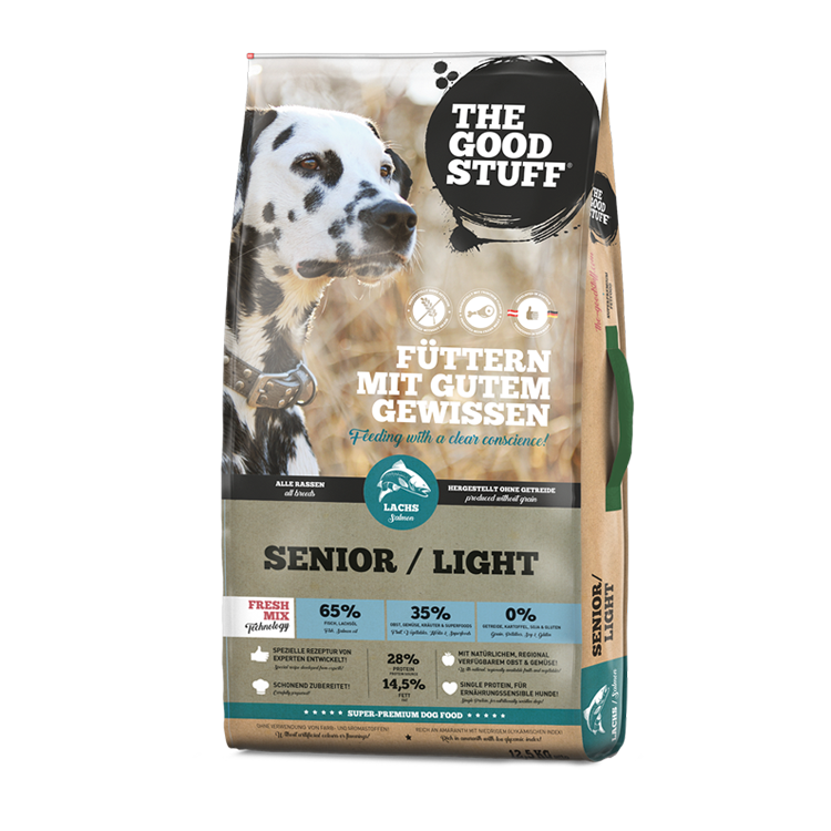 The GoodStuff Lachs (Senior / Adult Light) 12.5kg, Trockenfutter, Hundefutter