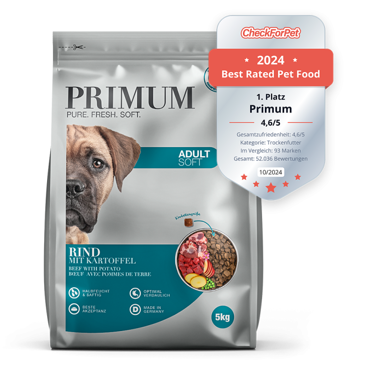 PRIMIUM Soft Rind & Kartoffeln 5kg, Trockenfutter, Hundefutter