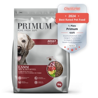 PRIMIUM Soft Lamm & Kartoffeln 5kg, Trockenfutter, Hundefutter